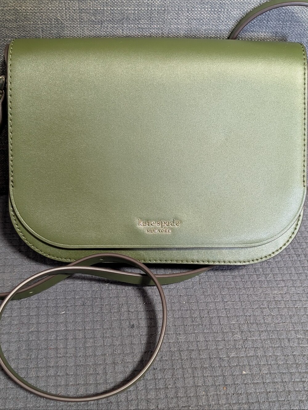 Kate Spade olive green leather crossbody